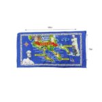 Πετσέτα θαλάσσης με τον χάρτη της Χαλκιδικής – Chalkidiki 140x70cm