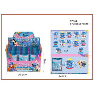 Stitch μπρελόκ pvc 6cm τυχαία επιλογής 87564