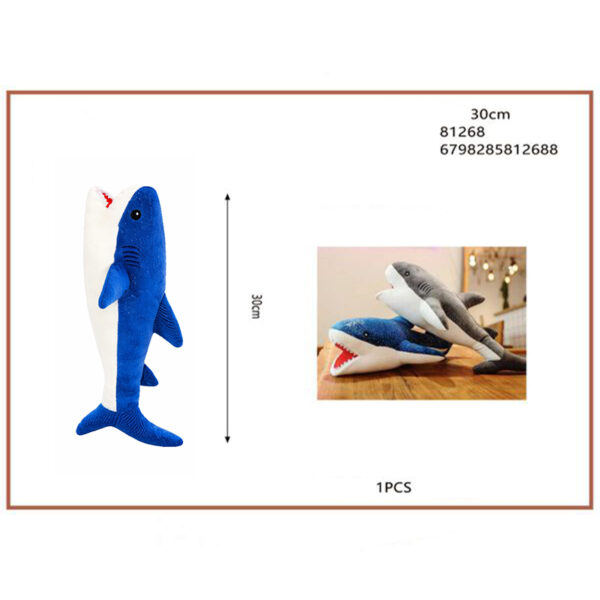 Λούτρινο καρχαρίας 30cm 81268 μπλε