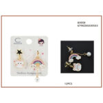 Παιδικά σκουλαρίκια με θέμα γάτες, ουράνια τόξα και αστέρια 83058