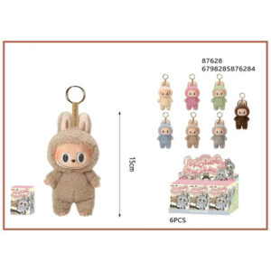 Labubu Labubu The Monsters Exciting Macaron Vinyl Λούτρινο αρκουδάκι με πλαστικό πρόσωπο 15cm 87628