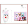 Λούτρινο Μπρελόκ Wakuku Fox & Bunny "Trick or Treat" Series Plush Keychain Vinyl Face 15cm 87929