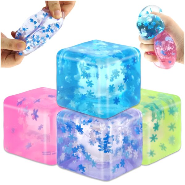Squishy Ice Cube / Squeeze Ball 5,5cm - 89460 - Image 2
