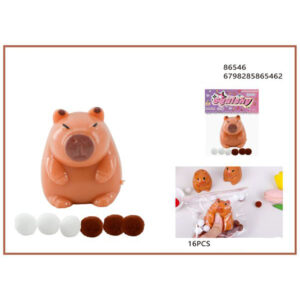 86546 0,50 Squishy Capybara με Pon Pon - 86546