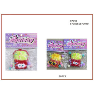 87291 0,50 Παιχνίδι σιλικόνης τύπου "Taba Squishy" με σχέδιο τηγανητές πατάτες (French Fries) - 87291