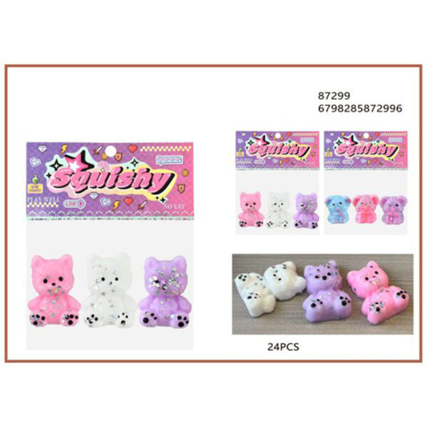 Σετ Παιχνίδια Squishy σε σχήμα Αρκουδάκι - 87299