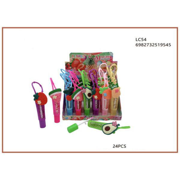 LC54 0,40 lip gloss με μπρελόκ σε σχήμα φρούτων - LC54