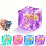 Διάφανος αντιστρεσογόνος κύβος (squishy fidget toy) 5,5cm - 89459 - Image 2