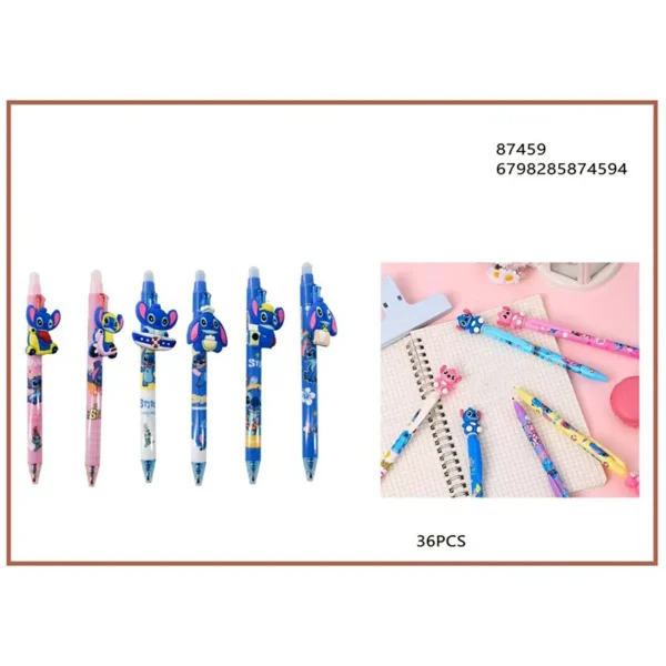 Στυλό Gel με διακοσμητικές φιγούρες του Stitch - 87459