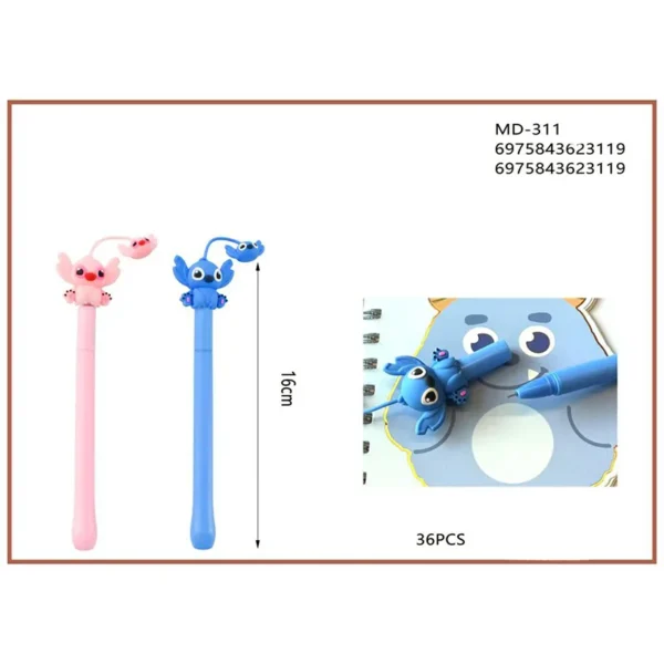 Στυλό gel με διακοσμητική φιγούρα Stitch - MD-311