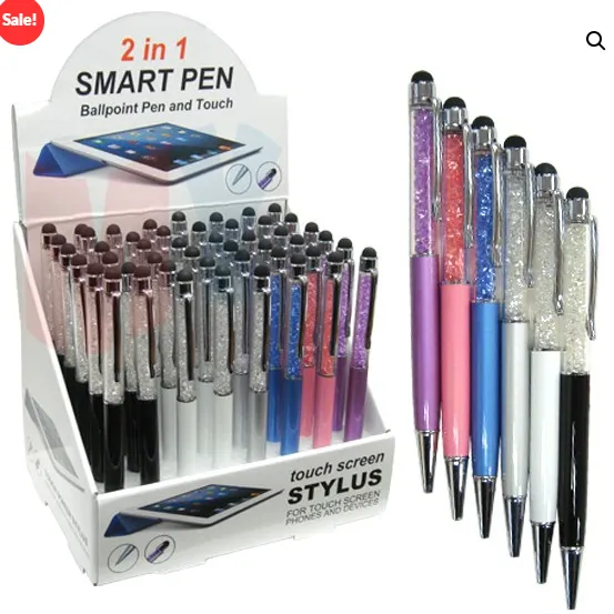 στυλό-γραφίδες (2-in-1 Crystal Stylus Ballpoint Pens) - 87000