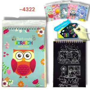 4322 - 0,50 Μαγικό μπλοκάκι ζωγραφικής Scratch Art (τύπου «ξύνω και ανακαλύπτω») - 4322