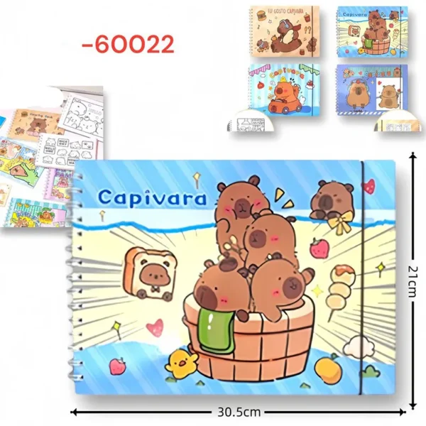Mπλοκ ζωγραφικής με σχέδια Capybara - 60022