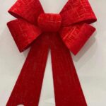 LAZO NAVIDE?O ROJO 22.86X38.1CM 22.86X38.1CM